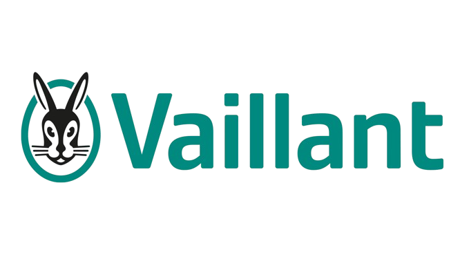 The image features the Vaillant logo, with the word "Vaillant" in teal letters next to a stylized black rabbit's head enclosed in a teal circle.